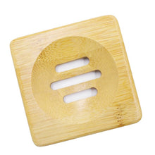 Load image into Gallery viewer, Wooden Natural Bamboo Soap Dishes Tray Holder Storage Soap Rack Plate Box Container Portable Bathroom Soap Dish Storage Box