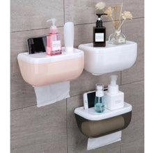 Load image into Gallery viewer, 3Colors Toilet Paper Roll Holder Bathroom Tissue Box Dispenser Waterproof Easy Install